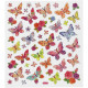 Sticker Butterflies with Flowers 15x16,5 cm