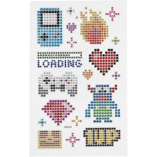 Sticker Diamond Gamer Accessories 16x10 cm