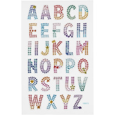 Sticker Diamond Alphabet 16x10 cm