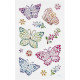 Sticker Diamond Butterflies 16x10 cm