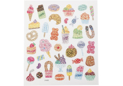 Naklejka Holograficzne Słodkości 15x16,5 cm