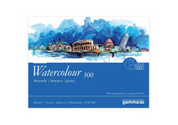 Blok do akwareli Gamma WATERCOLOUR 300g 42x56 cm 10a