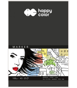 Blok do markerów Happy Color A5 100 g 25 arkuszy do manga i pisaków