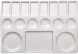 Meeden – Prostokątna Paleta Ceramiczna 17 Komór, 16,5×23 cm
