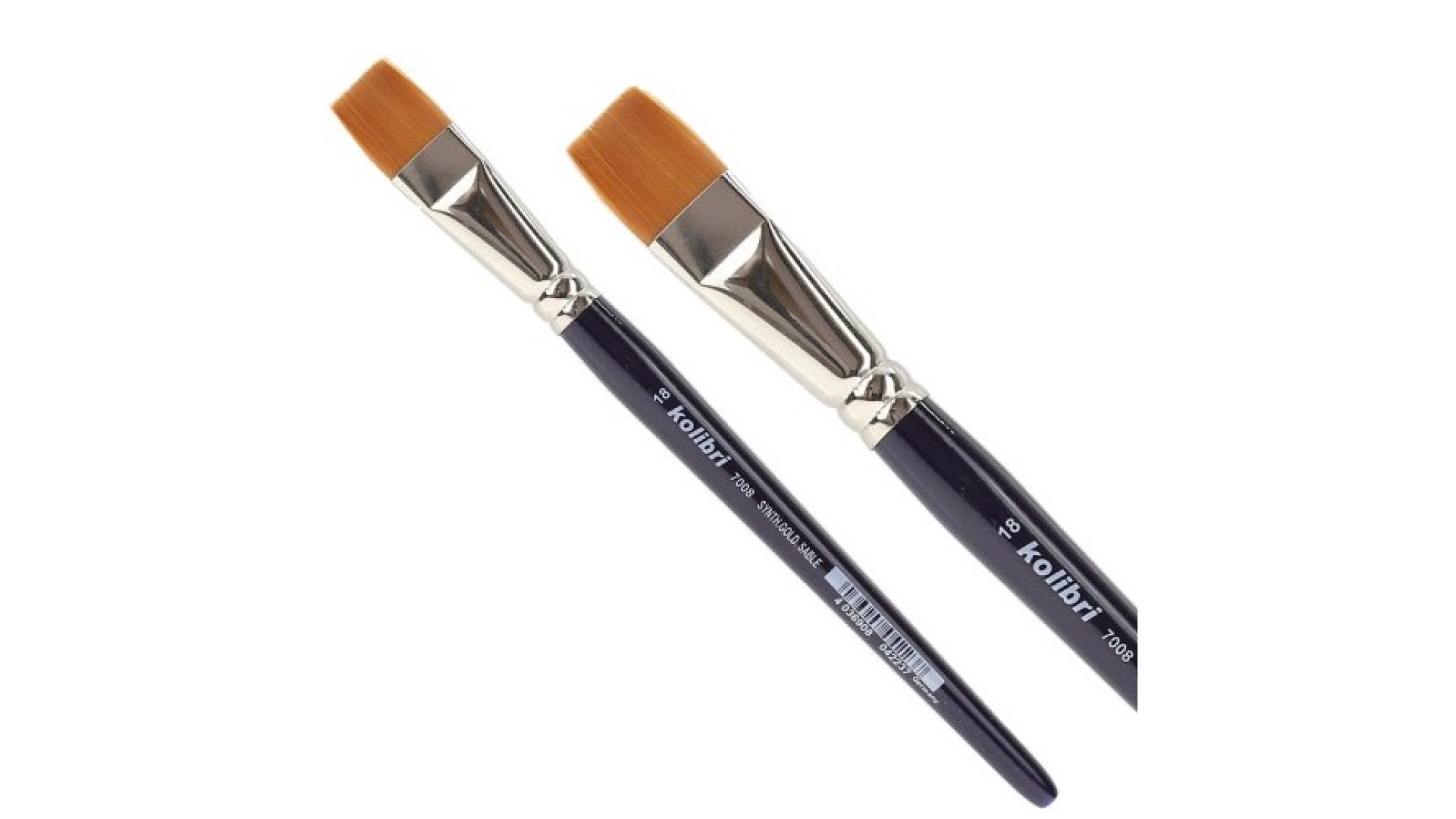 KOLIBRI Synthetic Flat Brush, Series 7008, №18