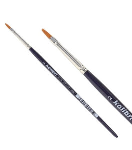 KOLIBRI Synthetic Flat Brush, Series 7008, Nr2