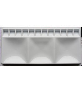 Plastic Watercolour Palette 14.5 × 30 cm 15 Wells Paint Mixing Tray