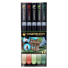 Chameleon Nature Tones zestaw markerów alkoholowych 5 kolorów