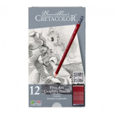 Cretacolor Cleos Graphite Pencil Set 2H–9B – 12 Pencils for Drawing
