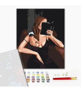 Malowanie po numerach Brushme "Namiętna historia" © Alla Berezovska 40x50 cm