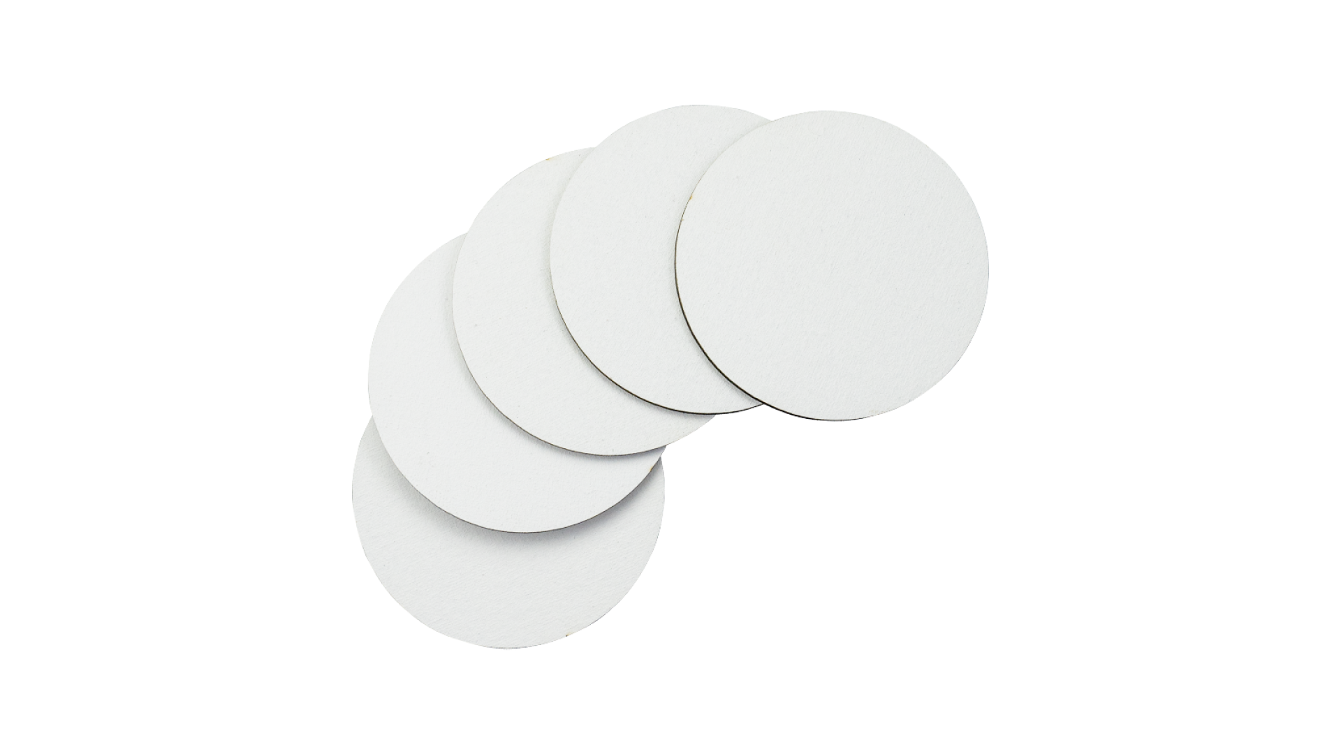 Rosa Studio Canvas Board round d–10cm, 5pcs, cotton
