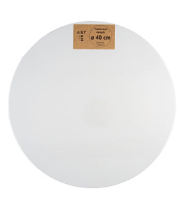 ART–RAM Stretched Canvas round 40cm, cotton