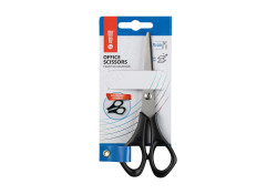 MemoBe Office Scissors 13.75 cm Black Stainless Steel Paper Scissors