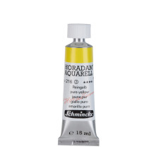 Watercolour paint Schmincke Horadam Aquarell pure yellow 15 ml. 216