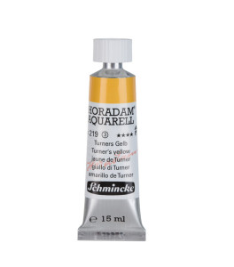 Watercolour paint Schmincke Horadam Aquarell Turner`s yellow 15 ml. 219