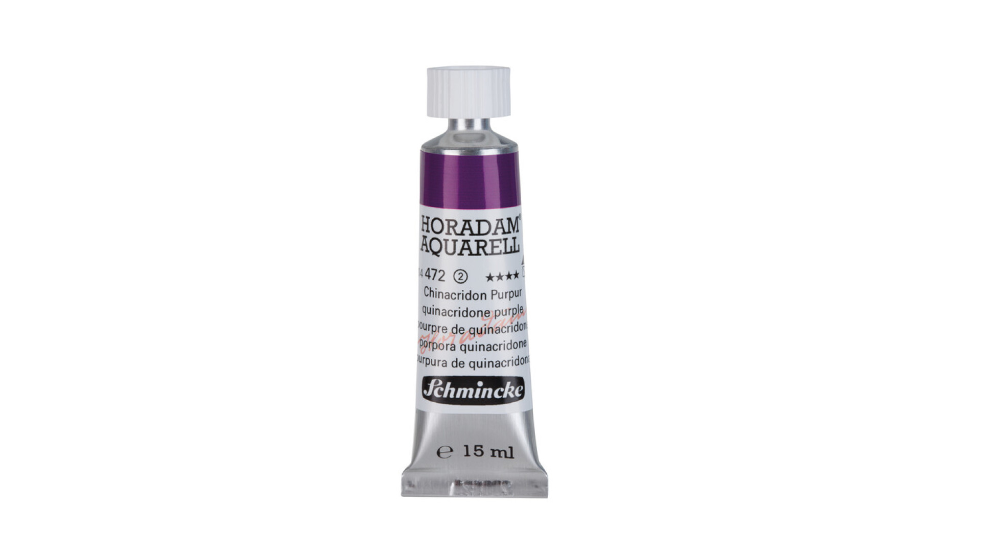 Watercolour paint Schmincke Horadam Aquarell quinacridone purple 15 ml. 472