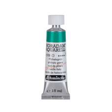Watercolour paint Schmincke Horadam Aquarell phthalo green 15 ml. 519
