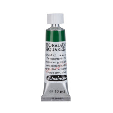 Watercolour paint Schmincke Horadam Aquarell permanent green olive 15 ml. 534