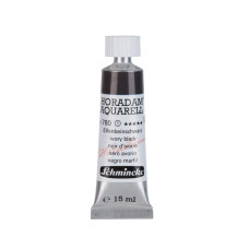 Watercolour paint Schmincke Horadam Aquarell ivory black 15 ml. 780