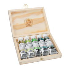 Schmincke Horadam Aquarell Super Granulation set 5x15 ml Shire, drewniane pudełko