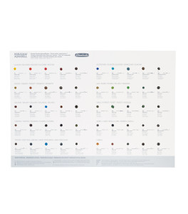 Próbnik farb Dot Card Schmincke Horadam Aquarell Supergranulation 50 kolorów