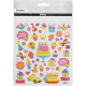 Sticker Birthday 15x16,5 cm