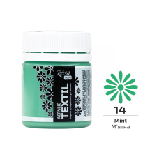 Acrylic Fabric Paint, Mint (14), 20ml, ROSA Talent