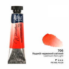 ROSA Gallery Watercolour Paint, Cadmium Red Light (706), Tube 10ml