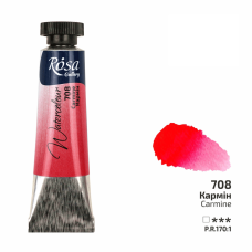 ROSA Gallery Watercolour Paint, Carmine (708), Tube 10ml