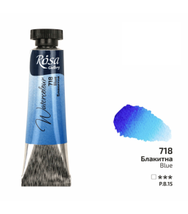 ROSA Gallery Farba Akwarelowa, Blue Light (718), Tuba 10ml