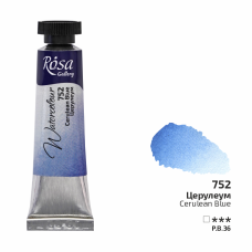 ROSA Gallery Watercolour Paint, Cerulean Blue (752), Tube 10ml