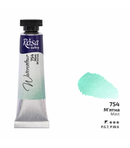 ROSA Gallery Farba Akwarelowa, Mint (754), Tuba 10ml