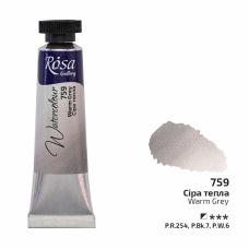 ROSA Gallery Watercolour Paint, Warm Grey (759), Tube 10ml