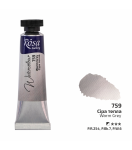 ROSA Gallery Watercolour Paint, Warm Grey (759), Tube 10ml