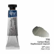 ROSA Gallery Watercolour Paint, Carbon Black (770), Tube 10ml