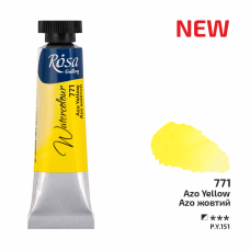 ROSA Gallery Watercolour Paint, Azo Yellow (771), Tube 10ml