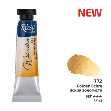 ROSA Gallery Watercolour Paint, Golden Ochre (772), Tube 10ml