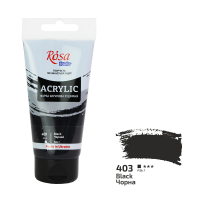 Acrylic paint Rosa Studio Black 75 ml 403