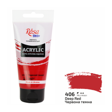 Acrylic paint Rosa Studio Red Deep 75 ml 406