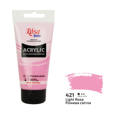 Acrylic paint Rosa Studio Light Rose 75 ml 421