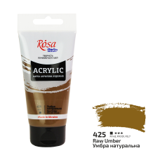 Acrylic paint Rosa Studio Raw Umber 75 ml 425