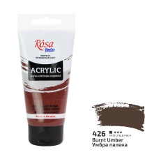 Acrylic paint Rosa Studio Burnt Umber 75 ml 426