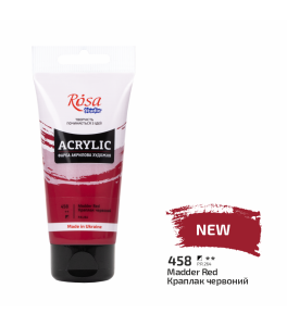 Acrylic paint Rosa Studio Madder Red 75 ml 458