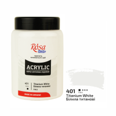 Acrylic paint Rosa Studio Titanium White 400 ml 401