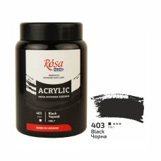 Acrylic paint Rosa Studio Black 400 ml 403