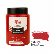 Acrylic paint Rosa Studio Dark Red 400 ml 406