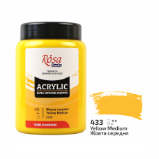 Acrylic paint Rosa Studio Yellow Medium 400 ml 433