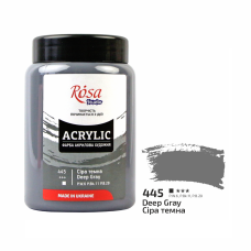 Acrylic paint Rosa Studio Deep Gray 400 ml 445