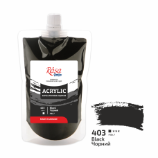 Acrylic paint Rosa Studio Black 200 ml 403