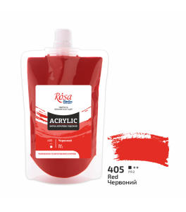 Farba akrylowa Rosa Studio Czerwona 200 ml 405